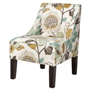 Skyline Upholstered Chair Hudson Swoop Chair   Georgeous Pearl