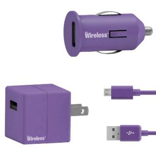 Just Wireless Mobile Phone Battery Charger   Purple (24003)