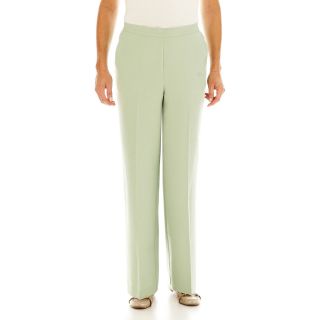 Alfred Dunner Winter Palace Pull On Pants, Pistachio, Womens