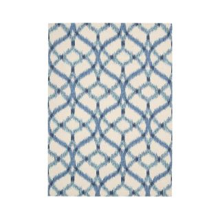 Nourison Izmir Indoor/Outdoor Ikat Rectangular Rugs, Aegean