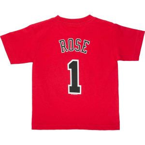 Chicago Bulls Derrick Rose Profile NBA Kids Name And Number T Shirt