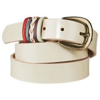 Mossimo Supply Co. Solid Belt   Ivory L