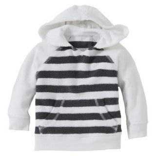 Burts Bees Baby Newborn Boys Striped Hooded Sweatshirt   Cloud/Slate 3 6 M