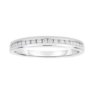 Harmony Eternally in Love 1/5 CT. T.W. Diamond Wedding Band 14K White Gold,