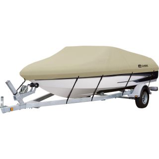 Classic Accessories DryGuard Extreme Duty Waterproof Boat Cover   Fits 17ft. 