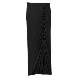 Mossimo Womens Drapey Knit Maxi Skirt   Black S