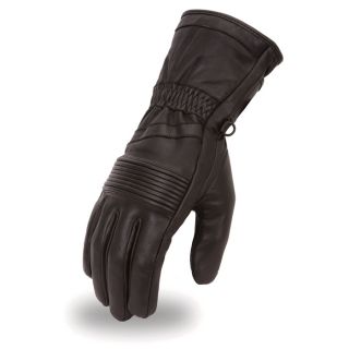 First Classics Mens Windproof Motorcycle Gloves   Black, 3XL, Model FI124GL