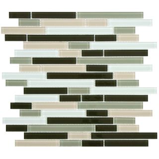 Somertile 11.75 inch View Chapparal Piano Glass Mosaic Tile (pack Of 17)
