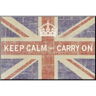 Art   Keep Calm and Carry On (Union Jack) Mounted Print