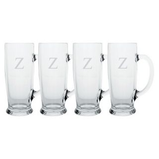 Personalized Monogram Craft Beer Mug Set of 4   Z