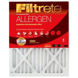 3M Filtrete Allergen 1000 MPR 12x24 Filter   Value 4 Pk.