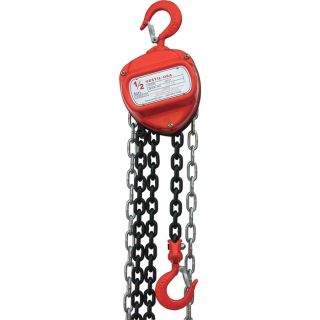 Vestil Hand Chain Hoist   1/2 Ton Lift Capacity, 15 ft. Lift, Model HCH 1 15