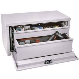  Steel Underbody Truck Box With Drawers   White, 36
