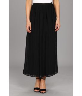 Calvin Klein Pinktuck Maxi Polyester Chiffon Skirt Womens Skirt (Black)