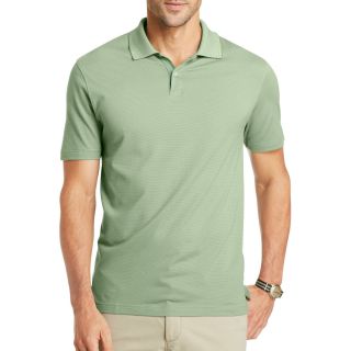 Van Heusen Striped Polo Shirt, Green, Mens