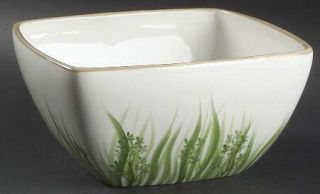 Paula Deen Low Country 8 Square Serving Bowl, Fine China Dinnerware   Grass & P