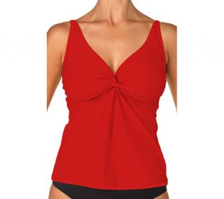 Womens Sunsets Underwire Twist Tankini   Ruby Separates