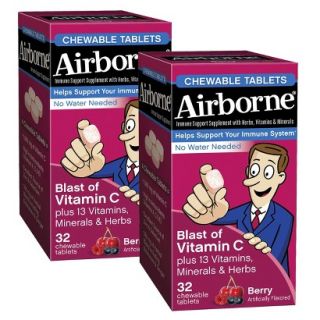 Airborne Berry Chewable Tab   2 Pack