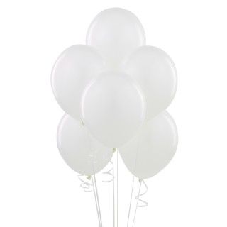 Bright White (White) Latex Balloons