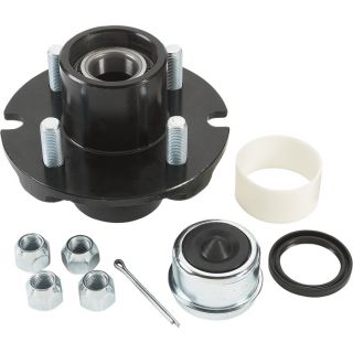 Ultra Tow Ultra Pack Trailer Hub   4 on 4 Inch 1350 lb. Capacity