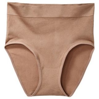 Gilligan & OMalley Womens Seamless High Rise Brief   Brown M