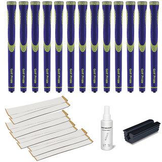 Golf Pride Niion Blue/yellow   13pc Grip Kit (with Tape, Solvent, Vise Clamp)