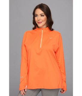 Nike Extended Element Half Zip Womens Long Sleeve Pullover (Orange)