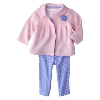 Just One YouMade by Carters Newborn Girls 3 Piece Cardigan Set   Pink/Blue 9 M