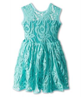 fiveloaves twofish Cool Mint Lace Dress Girls Dress (Green)