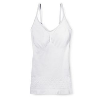 Self Expressions By Maidenform Womens Seamless Control Camisole 238   White XL