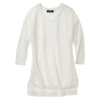 Mossimo Womens 3/4 Sleeve Sweater   Cream XL
