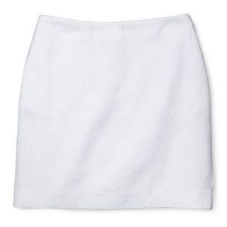 Merona Womens Woven Mini Skirt   Fresh White   8