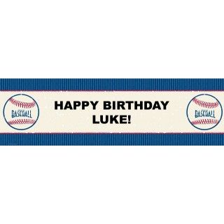 Baseball Time Personalized Banner