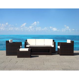 Outdoor Wicker Sofa Set Roma Contemporary Patio Furniture