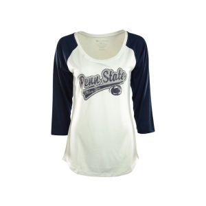 Penn State Nittany Lions Colosseum NCAA Womens Shortstop Three Quarter Sleeve Raglan T Shirt