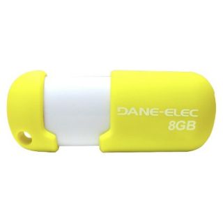 Dane Elec 8GB USB Flash Drive w/Cloud   Yellow/White (DA Z08GCN5DD C)