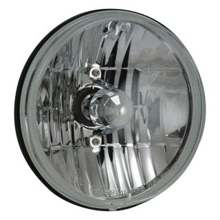 Vision X Sealed Beam Halogen OEM Replacement Head Light   Pair, Clear, Round, 7