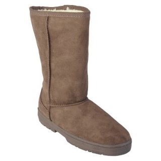 Womens Journee Collection Faux Suede Lug Sole Boot   Brown (10)