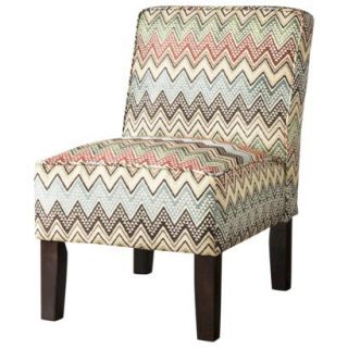 Skyline Armless Upholstered Chair Burke Armless Slipper Chair   Multi colored