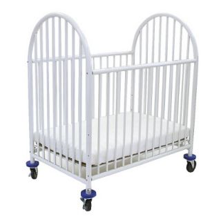 L.A. Baby Arched Mini Crib   White