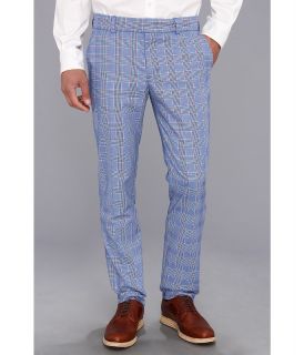 Mr.Turk Soloman Slim Trouser in Magoo Plaid Mens Casual Pants (Blue)