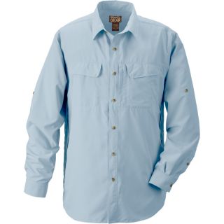 Gravel Gear UPF 30 Quick Dry Polyester Ripstop Shirt   Long Sleeve, Dusk Blue,