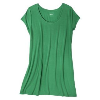 Mossimo Supply Co. Juniors Plus Size Short Sleeve Tee Shirt Dress   Green X