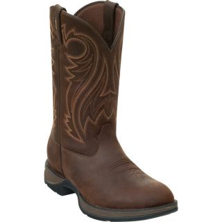 Durango Rebel 12 Inch Pull On Western Boot   Chocolate, Size 10 Wide, Model DB