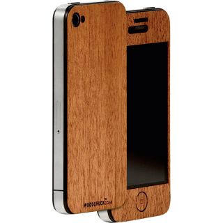 Real Wood Skin   Better Protection for Your iPhone 4/4S, Mahogany, Model 4121
