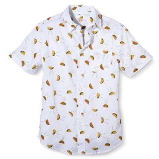 Mossimo Supply Co. Mens Short Sleeve Button Down   Taco Print XL
