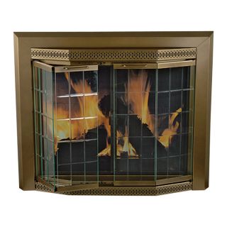 Pleasant Hearth Grandior Fireplace Glass Door   For Masonry Fireplaces, Small,