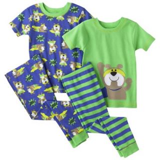 Just One You by Carters Infant Toddler Boys 4 Piece Short Sleeve Dog Pajama