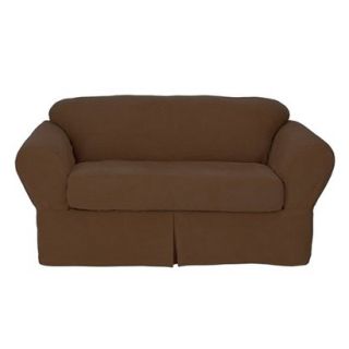 2pc Sofa Slipcover   Oar Brown