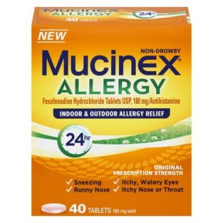 Mucinex Allergy 24 Hour Indoor & Outdoor Allergy Relief Tablets   40 Count